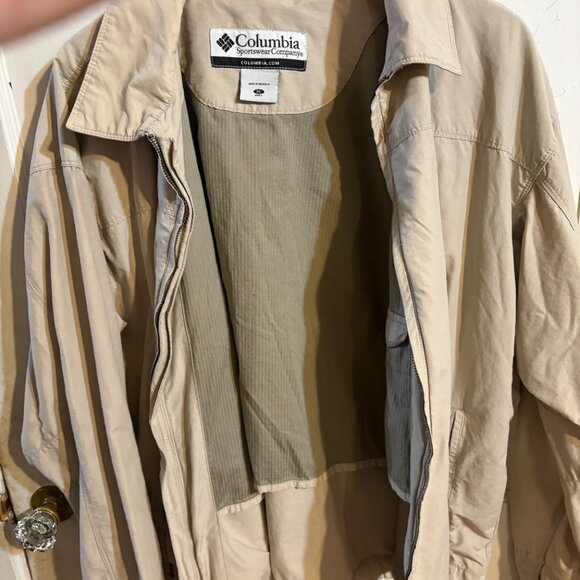 Men's Columbia Khaki/Tan Jacket Size XL Sportswear Utility Full Zip - Picture 4 of 4